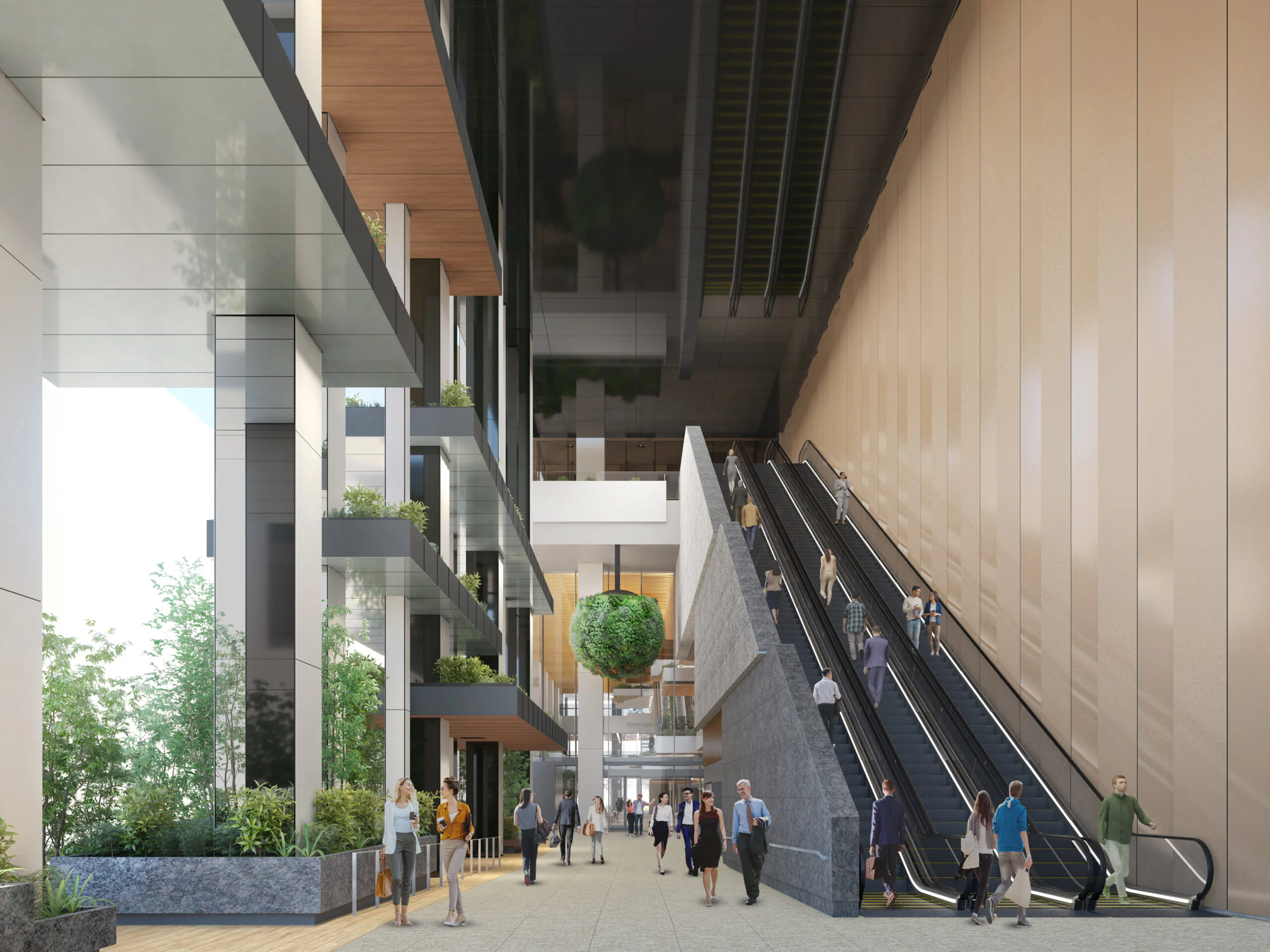 TOFROM YAESU TOWERの低層部エントランス