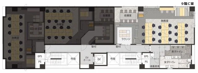 THE PORTAL SHIN-YOKOHAMA 9 フロア図面 1