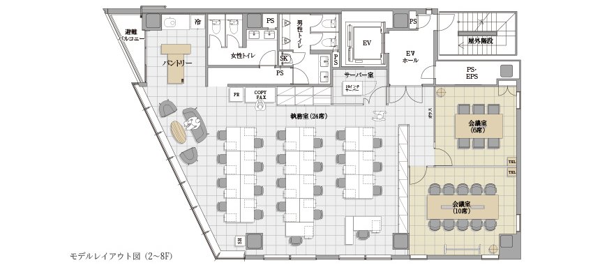 PMO八丁堀Ⅲのセットアップオフィス｜中央区 茅場町・新川・八丁堀（サムネイル14）