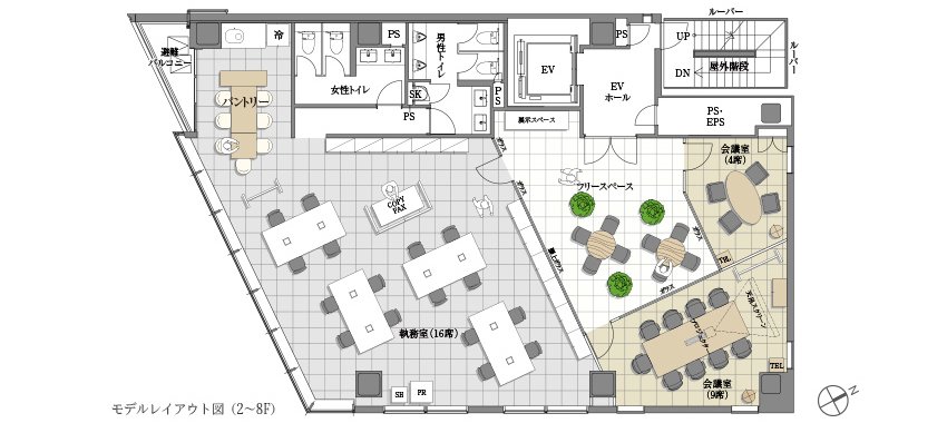PMO八丁堀Ⅲのセットアップオフィス｜中央区 茅場町・新川・八丁堀（サムネイル15）