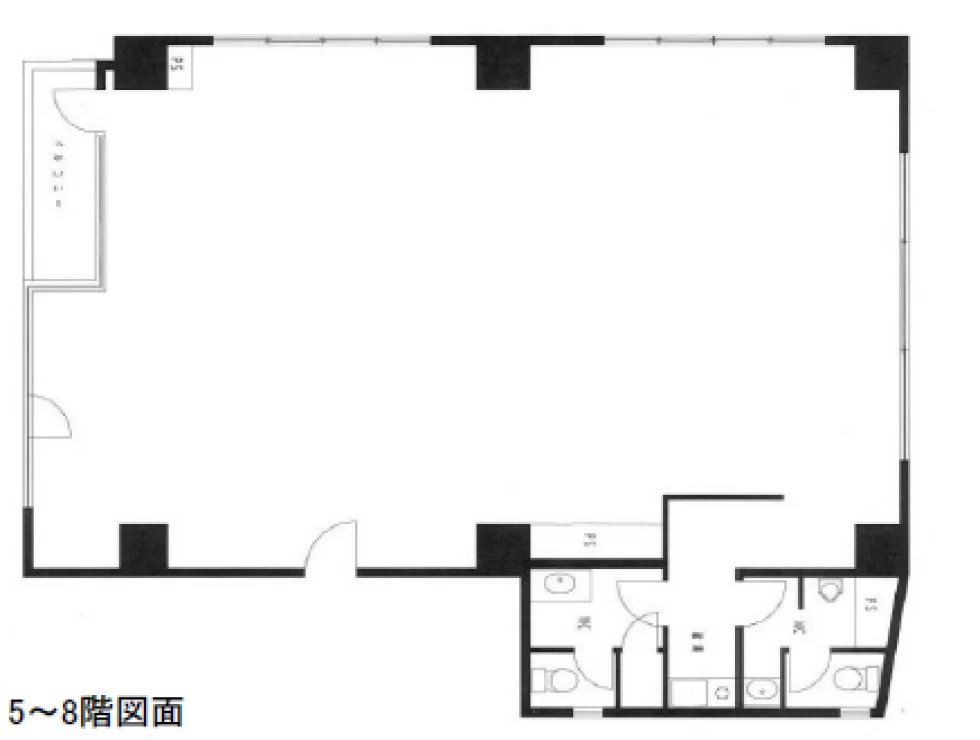 わかさビル 8 フロア図面 1