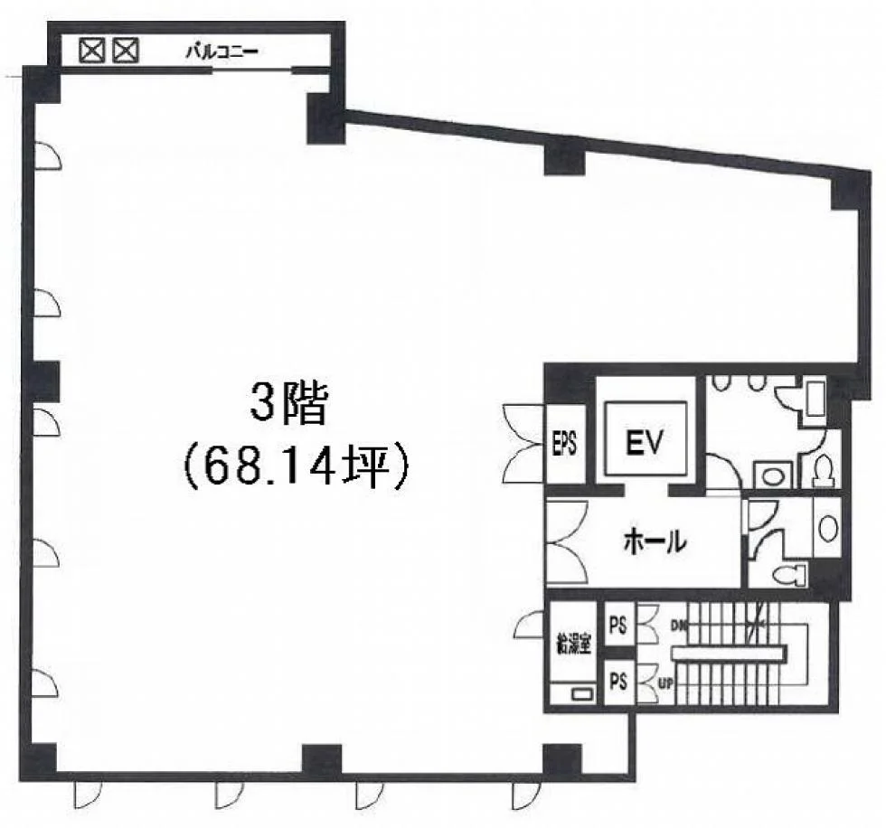 三倉(第1三倉)ビル 3 フロア図面 1