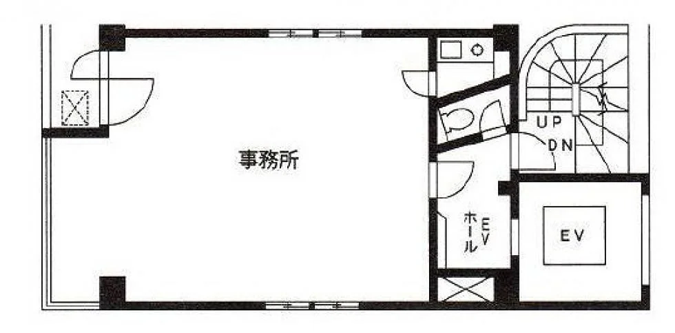 クレスト山の上ビル 5 フロア図面 1