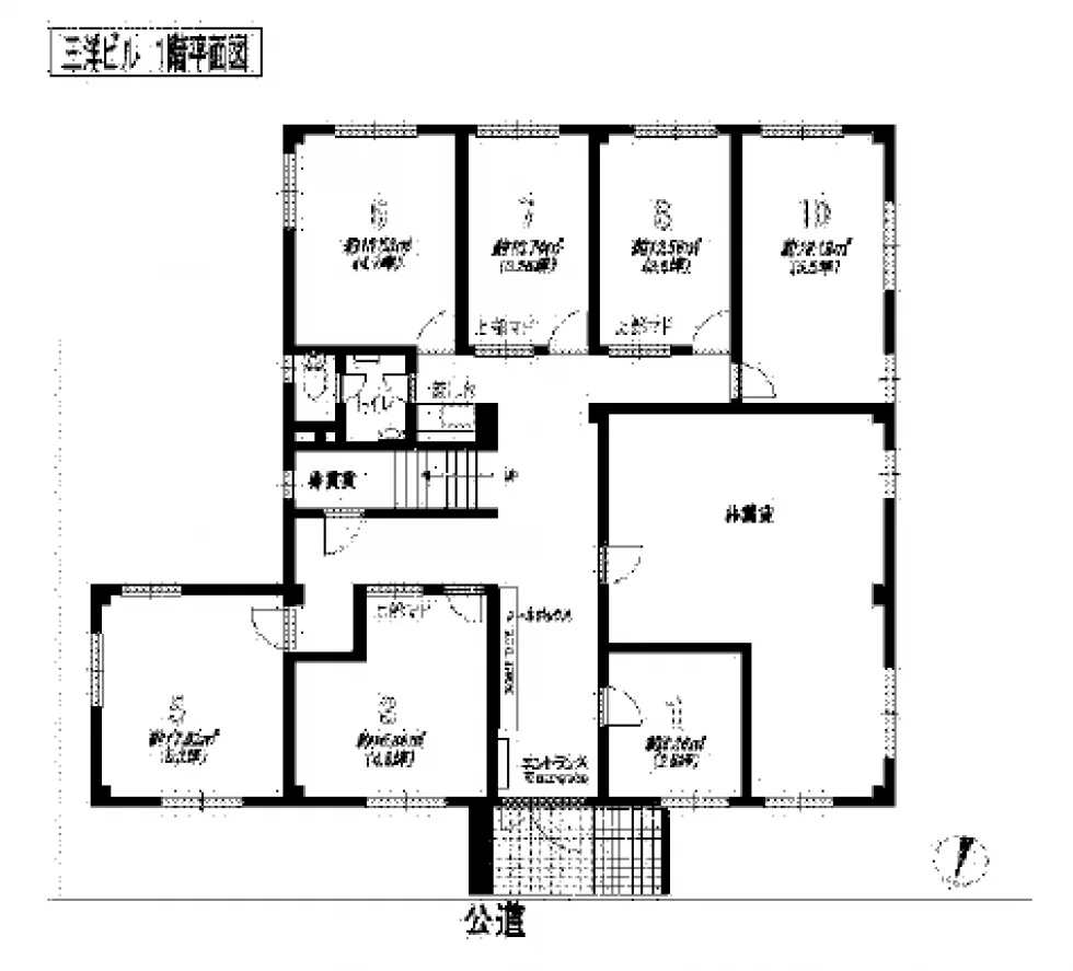 三洋ビル 1 フロア図面 1