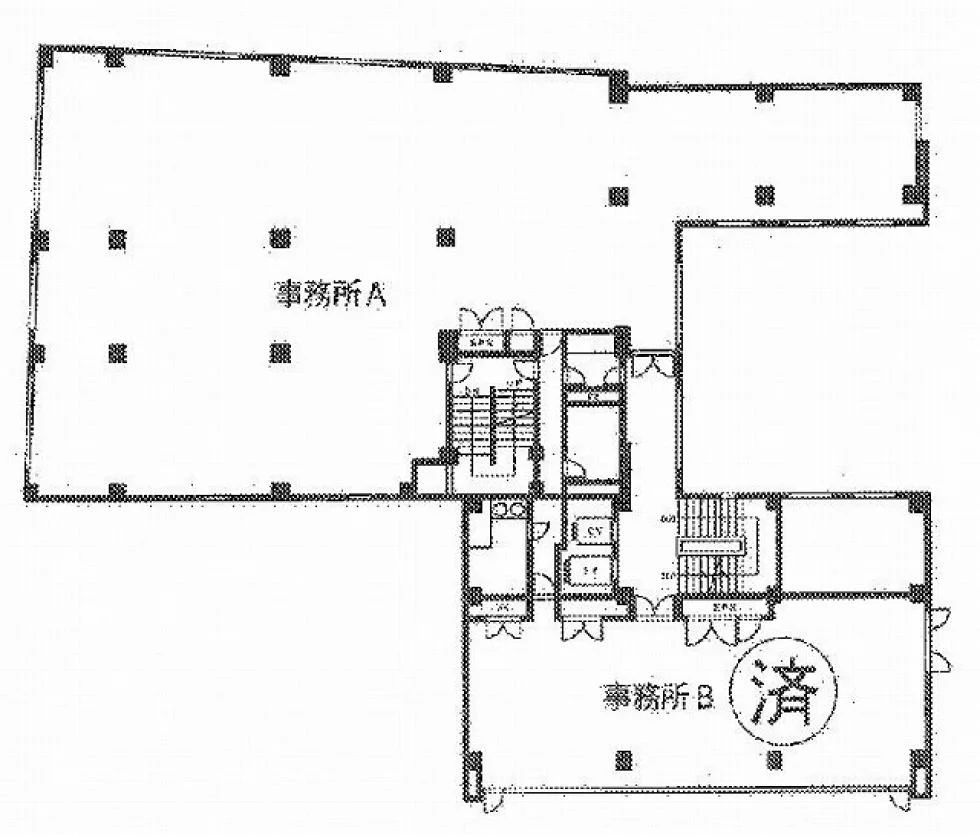 南山堂ビル 3 フロア図面 1