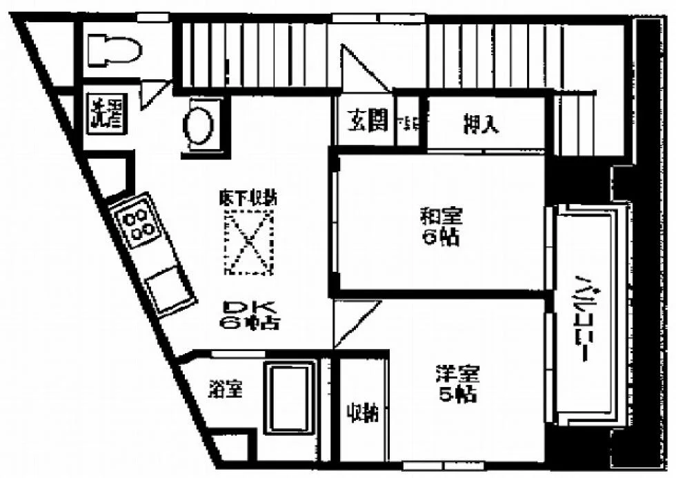 HONGOU桜ビル 5 フロア図面 1
