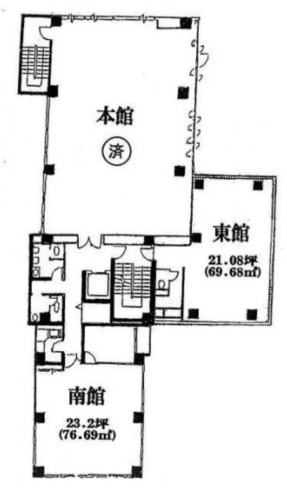 柏屋ビル 8 フロア図面 1