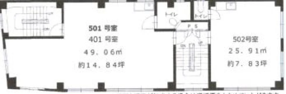 第6松屋ビル 5 フロア図面 1