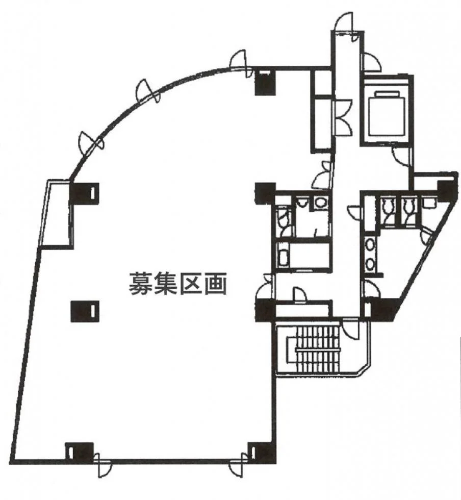 ATK千駄木ビル 8 フロア図面 1