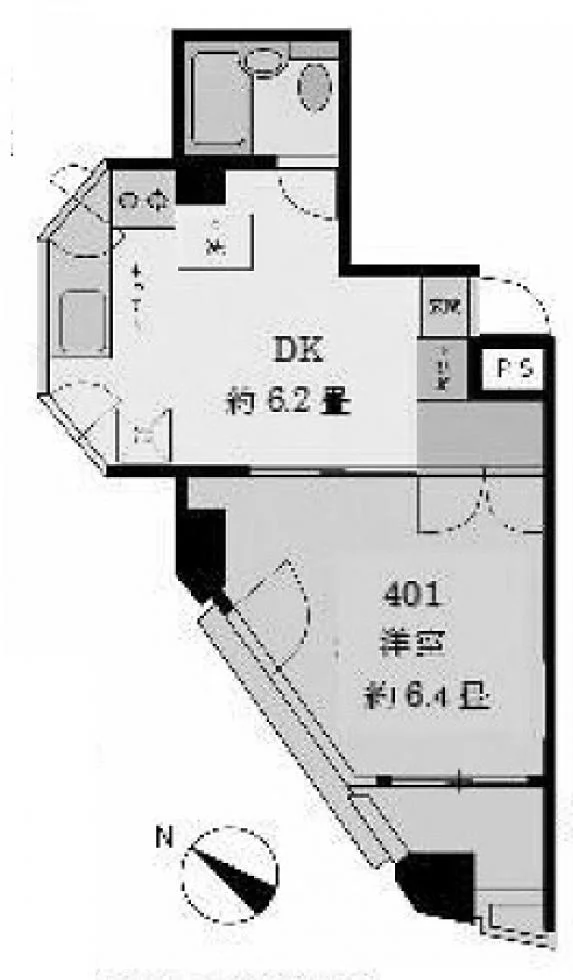 フォーラム小石川ビル 4 フロア図面 1