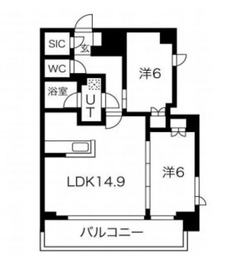 ビーロット千駄木レジデンス 2 フロア図面 1