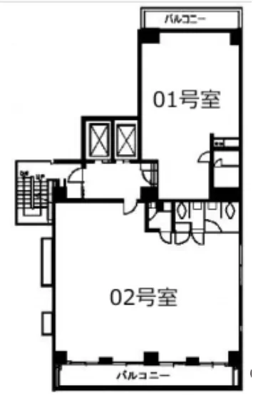 中川ビル 8 フロア図面 1
