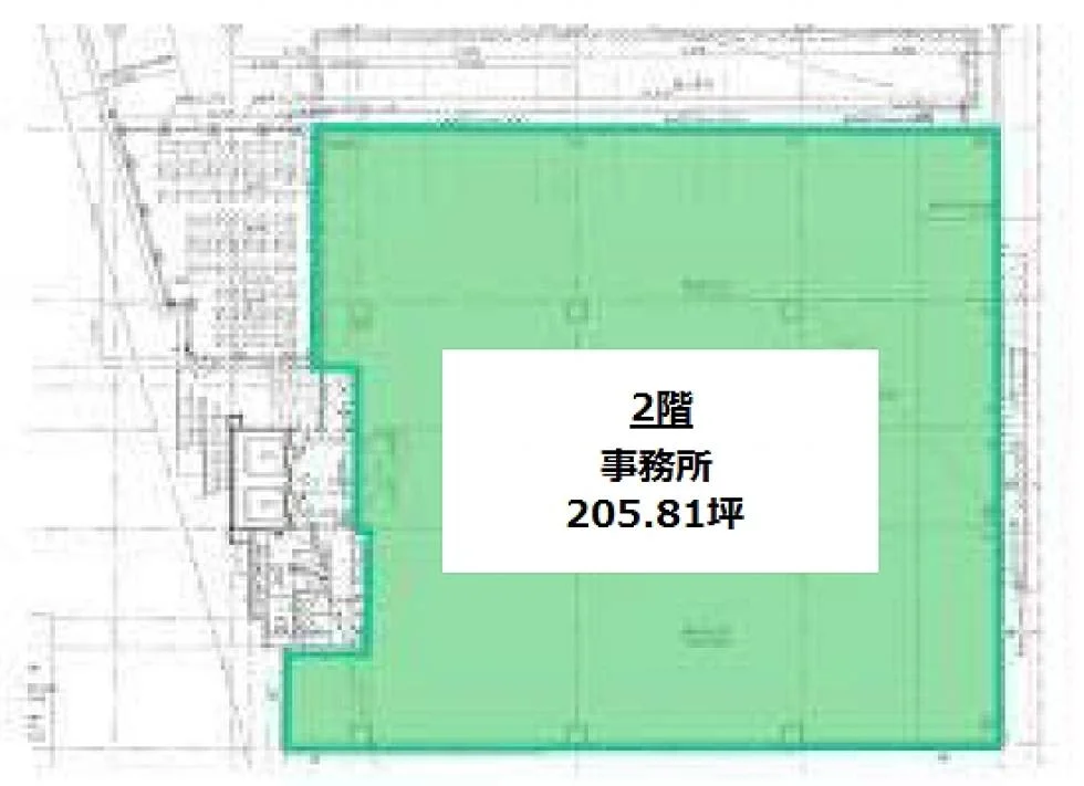 白鳥橋三笠ビル 2 フロア図面 5