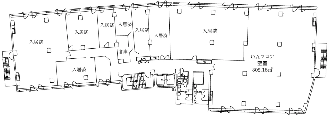 林友ビル 4 フロア図面 1