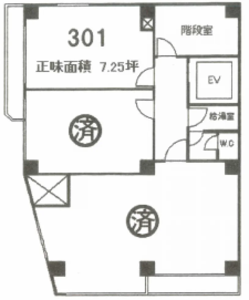 ハッピー本郷ビル 3 フロア図面 4
