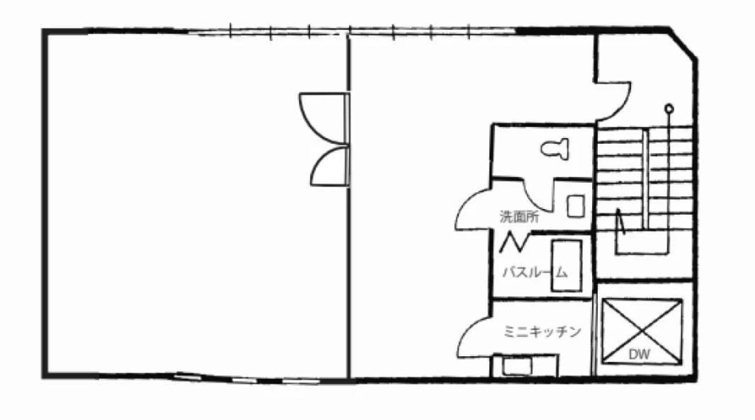 文京区小石川5丁目貸事務所 3 フロア図面 1