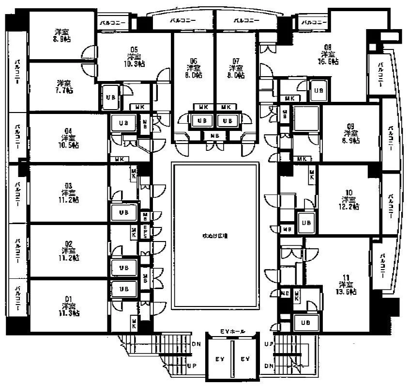 花和(HANAWA Bldg)ビル 5 フロア図面 1