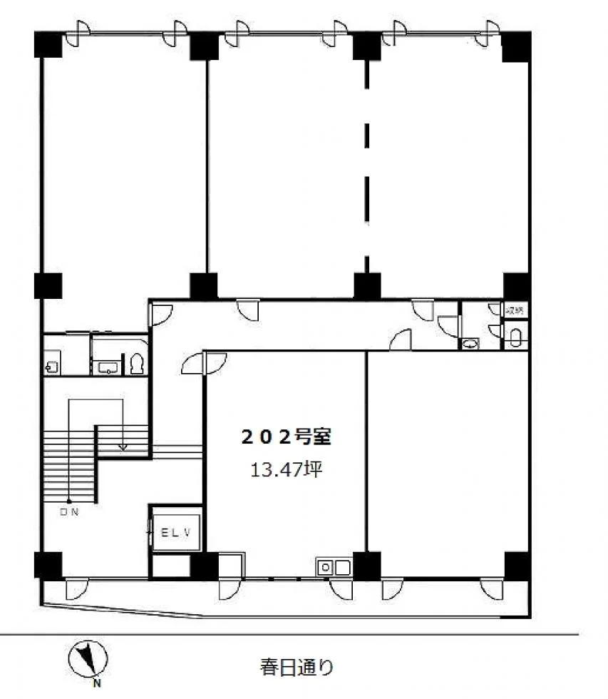 ルミエール文京伝通院 2 フロア図面 1