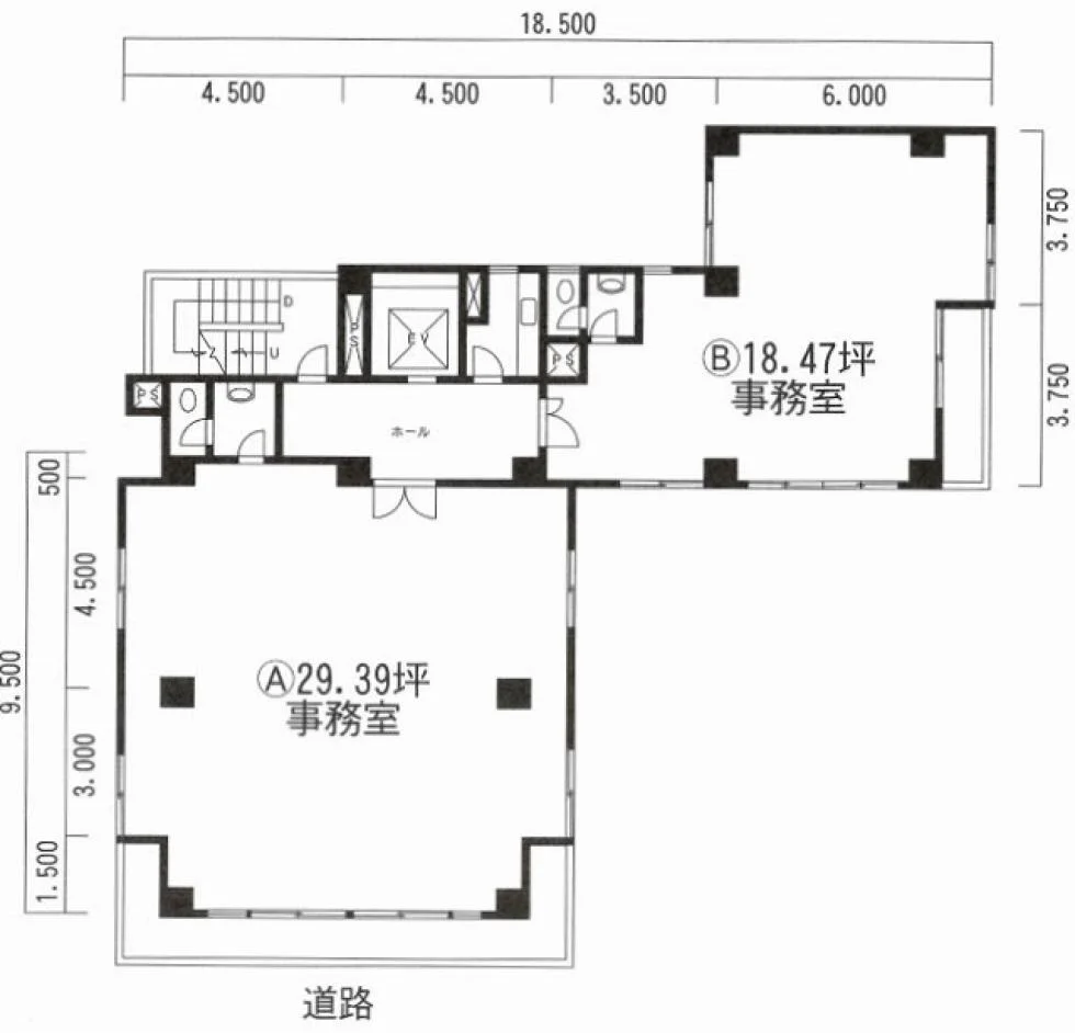 津久井21ビル 3 フロア図面 1