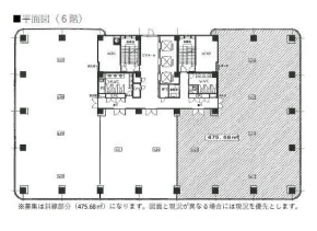 日教販ビル 6 フロア図面 1