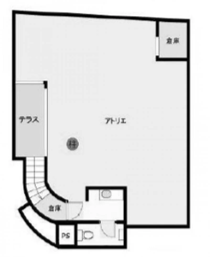 文京区白山4丁目貸事務所・店舗 B1 フロア図面 9