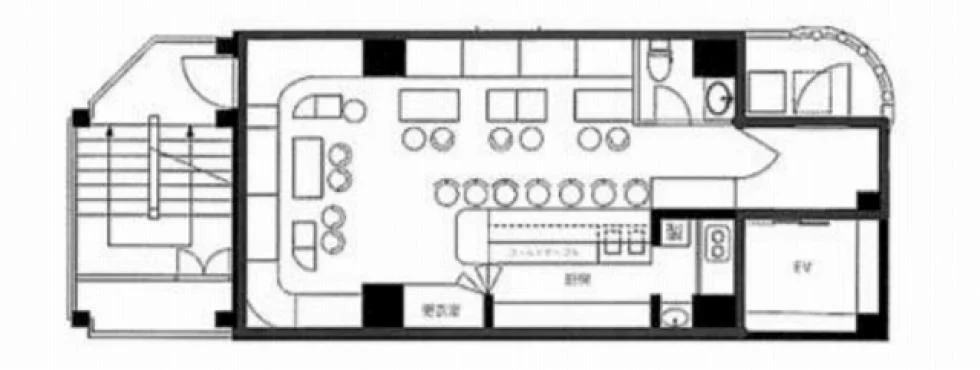 ギャラン湯島ビル 7 フロア図面 1