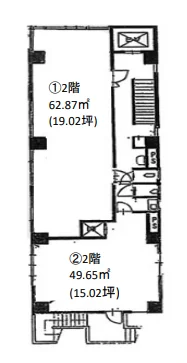 NCKビル 2 フロア図面 1