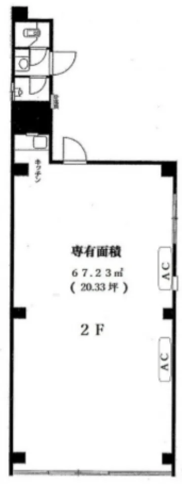後楽園サイドビル 2 フロア図面 1