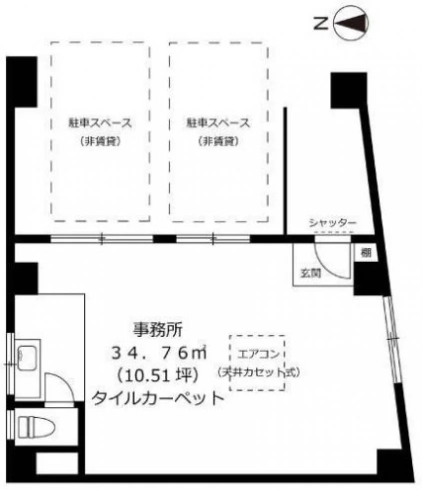 中世ビル 1 フロア図面 9