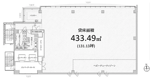 PMO水道橋 6 フロア図面 1