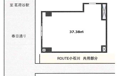 ルート小石川 B1 フロア図面 1