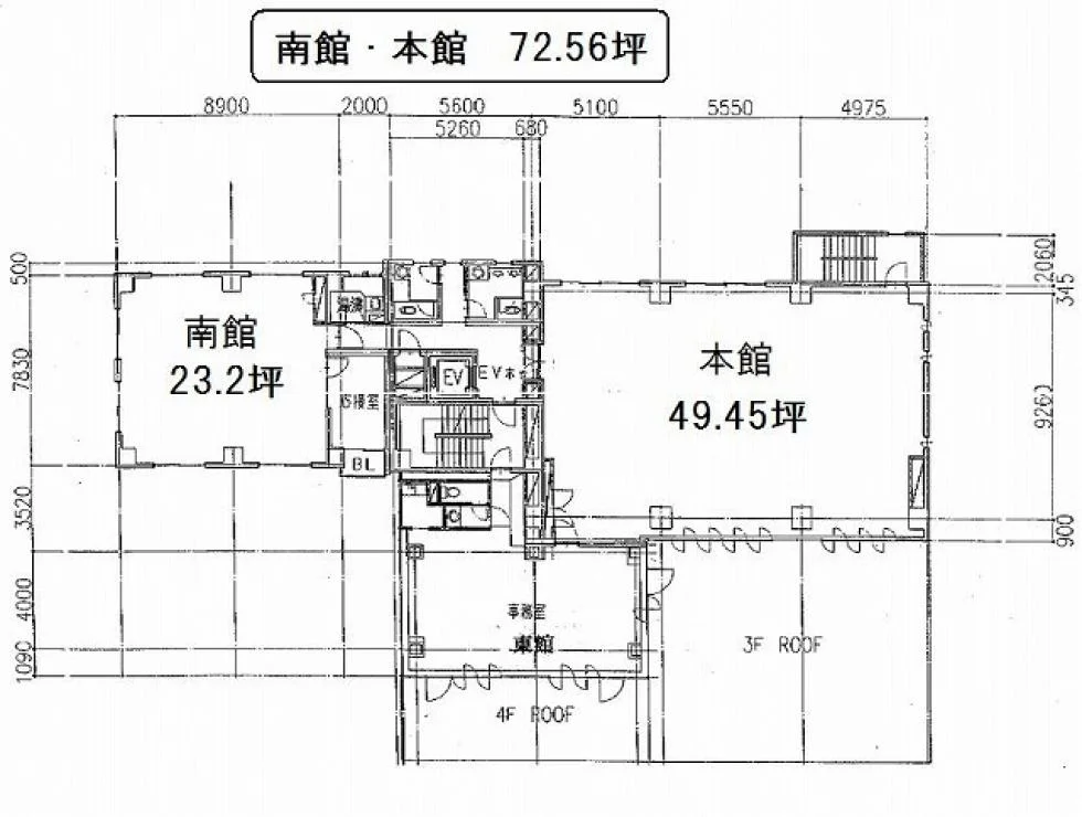 柏屋ビル 5 フロア図面 1