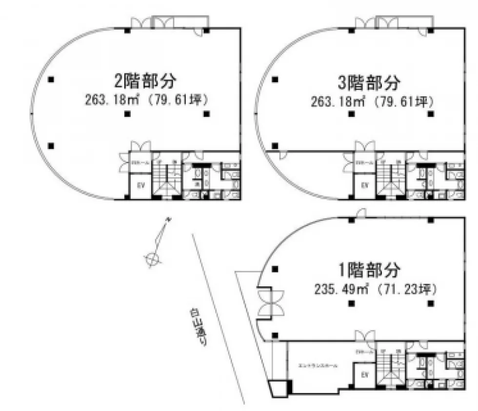 曽我白山ビル 3 フロア図面 1