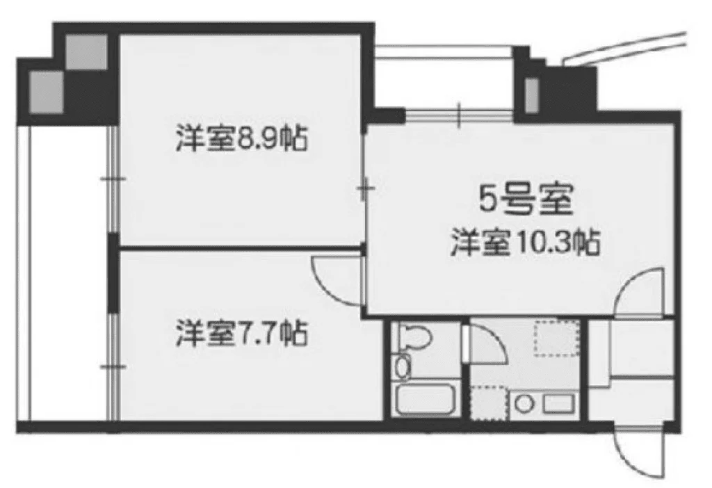 花和(HANAWA Bldg)ビル 8 フロア図面 1
