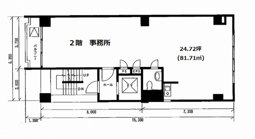 小安ビル 2 フロア図面 1