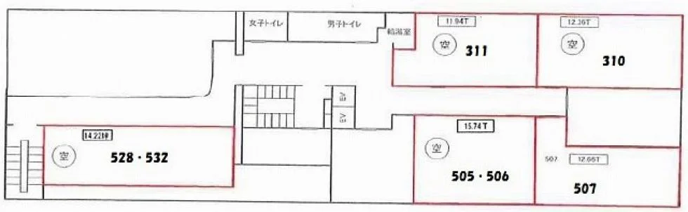 丸石ビルディング 3 フロア図面 6
