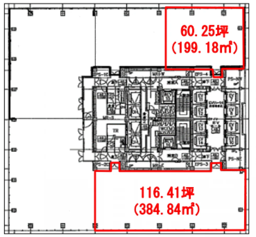 パシフィックセンチュリープレイス丸の内 16 フロア図面 9