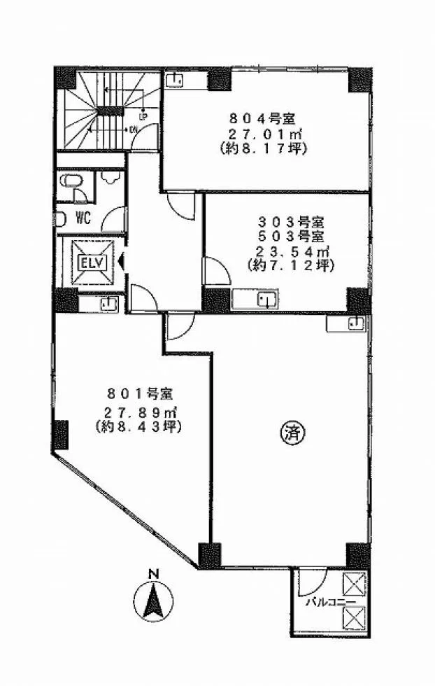喜助九段ビル 7 フロア図面 11