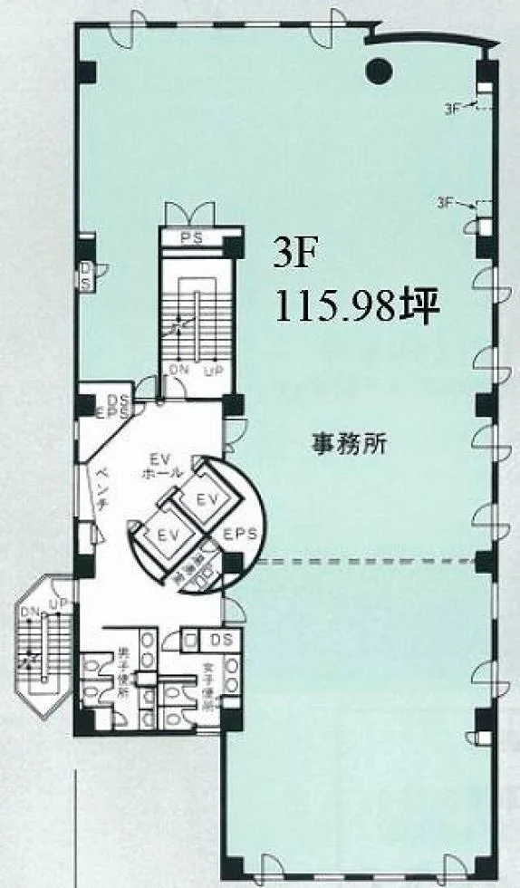 神保町錦明ビル 3 フロア図面 11