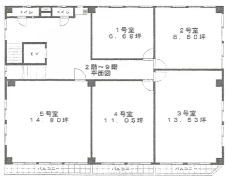 山京ビル本館 8 フロア図面 9