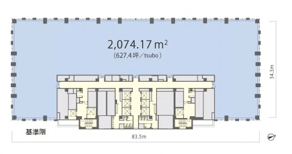 丸の内トラストタワー本館(丸の内トラストシティ) 24 フロア図面 9