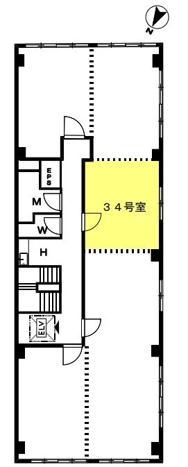 喜助新千代田ビル 3 フロア図面 11
