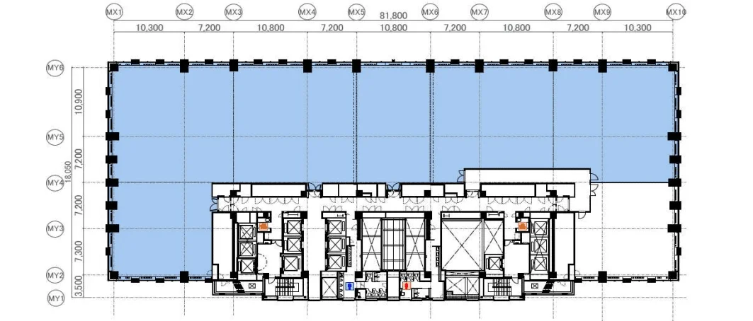 丸の内トラストタワー本館(丸の内トラストシティ) 21 フロア図面 9