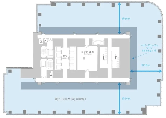 TOKYO TORCH 常盤橋タワー(トウキョウトーチ常盤橋タワー) 27 フロア図面 7