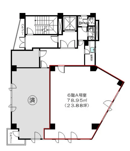 久保寺ビル 6 フロア図面 10