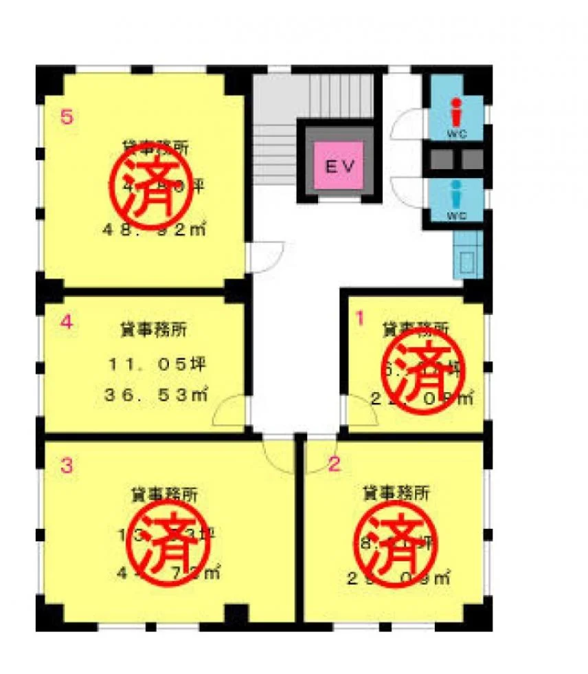 山京ビル本館 4 フロア図面 10