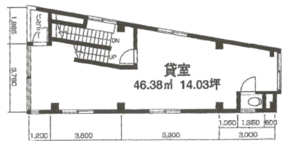 神田新宮嶋ビル 5 フロア図面 9