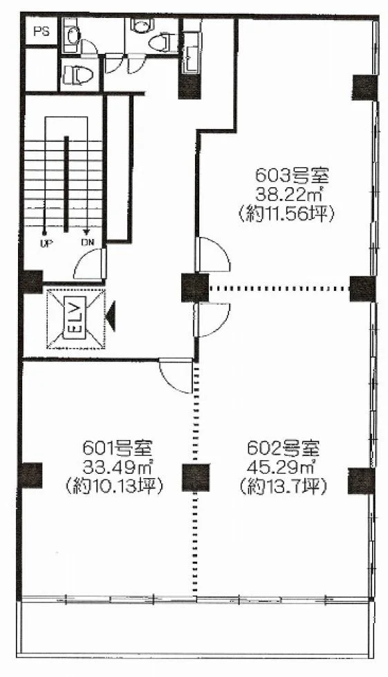 喜助神田西口ビル 6 フロア図面 5