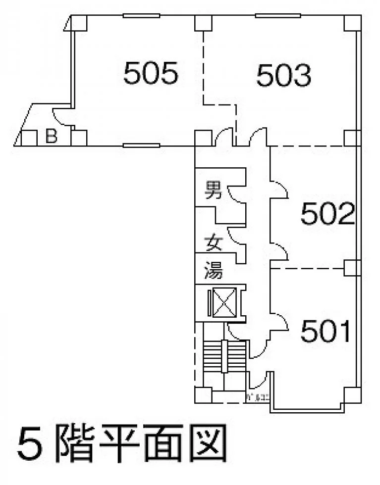 山萬ビル 5 フロア図面 8
