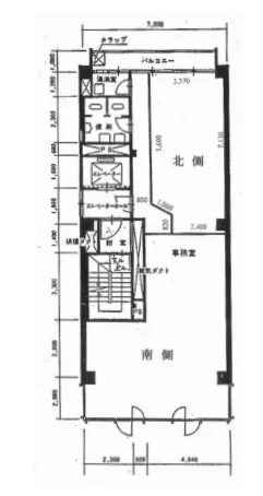 平河町伏見ビル 4 フロア図面 1